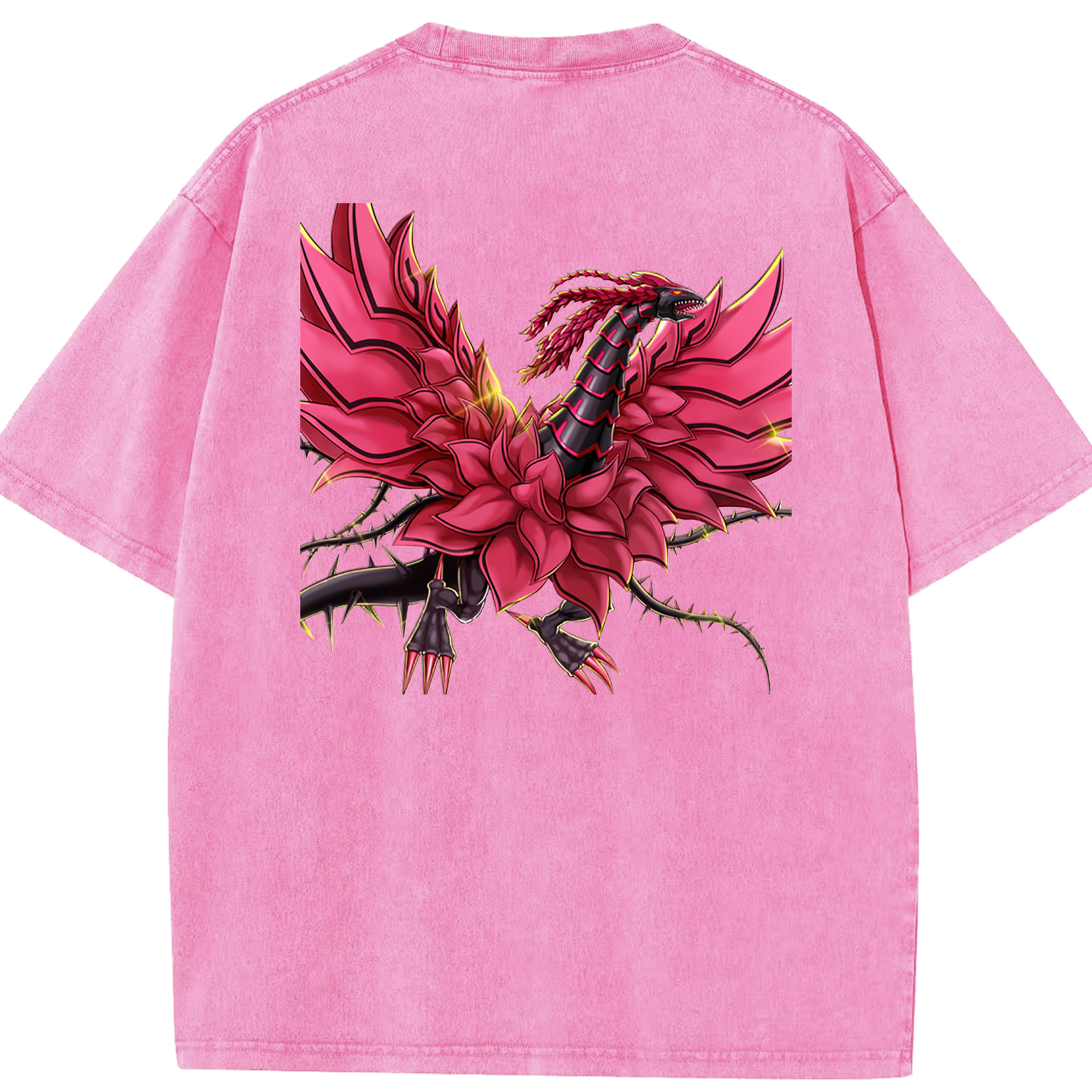 （画像用） 遊☆戯☆王 Yu-Gi-Oh! 綿100% ヴィンテージ風 半袖Tシャツ（背面プリント）
